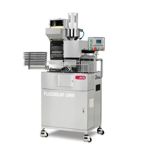 Riempitrice semiautomatica - FLUIDOCAP 1000 - ACG Worldwide - per bombole / per liquidi viscosi / per liquidi