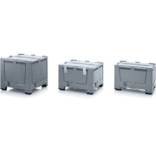 Cassa-pallet in plastica - BG SASC series - AUER Packaging GmbH - di stoccaggio / con coperchio / per parete