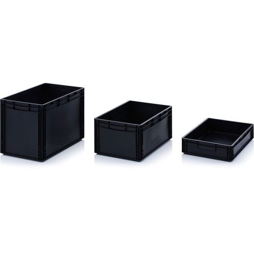 Cassetta in plastica - ESD EG HG series - AUER Packaging GmbH - di stoccaggio / da trasporto / impilabile
