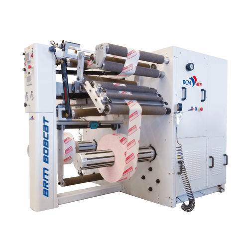 Avvolgitrice/bobinatrice per ispezione - BOBCAT BRM - DCM ATN - in alluminio / per cartone / per carta