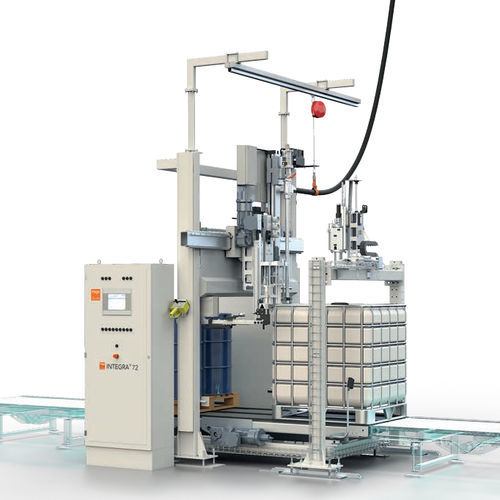 Riempitrice robotizzata - INTEGRA® 72 - Feige Filling - interamente automatica / per fusti su pallet / IBC