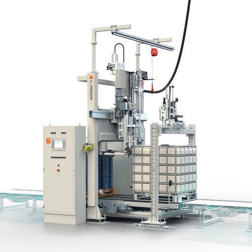 Riempitrice robotizzata - INTEGRA® 71 - Feige Filling - interamente automatica / per fusti su pallet / IBC