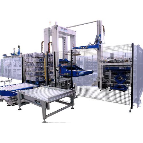 Pallettizzatore dall'alto - MT576 - Mectra - dal basso / per cartoni / automatico