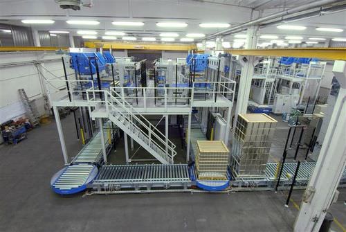 Pallettizzatore dall'alto - MT 567/M - Mectra - per lattine / automatico / con testa magnetica