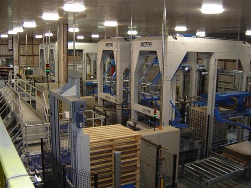 Pallettizzatore a strati - MT 587 - Mectra - per lattine / automatico