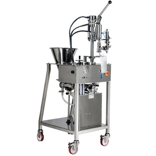 Riempitrice tappatrice semiautomatica - DB DOYPACK - PMR System Group - per liquidi / per prodotti cosmetici / per crema