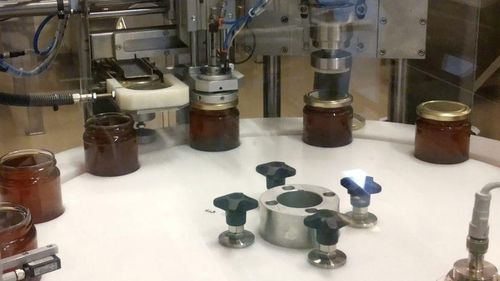 Riempitrice tappatrice etichettatrice per il miele - RTE3U - PMR System Group - automatica / per sugo / per crema