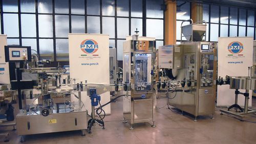 Riempitrice tappatrice etichettatrice di emulsioni - RTE2U - PMR System Group - lineare / per prodotti cosmetici / per flaconi