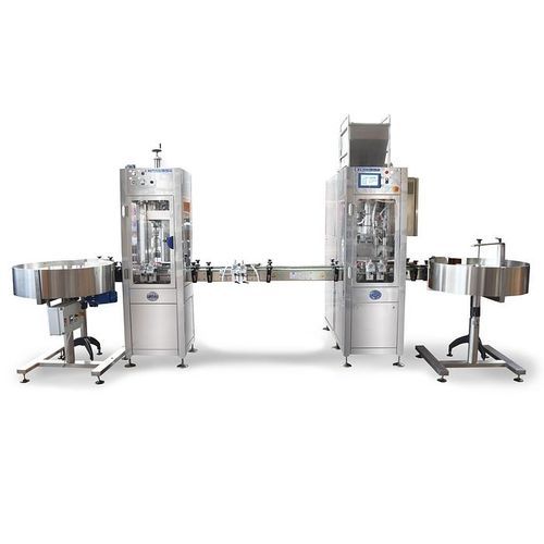 Riempitrice chiuditrice volumetrica - RT2U - PMR System Group - per crema cosmetica / per liquido / automatica