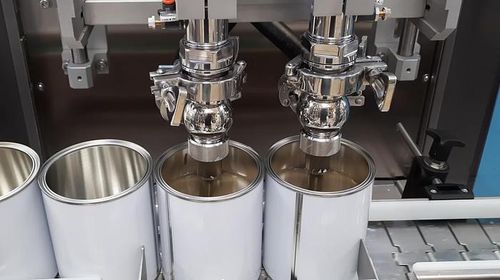 Riempitrice tappatrice per vernici e rivestimenti - RT2U - PMR System Group - volumetrica / pneumatica / a pressione