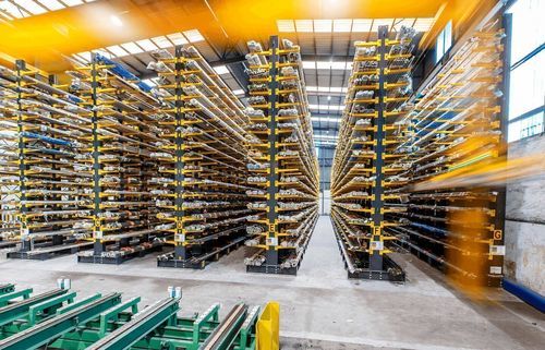 Scaffalatura per magazzino di stoccaggio - POLYPAL Storage Systems - cantilever / regolabile / per carichi lunghi