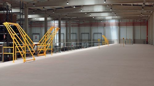 Soppalco industriale multilivello - POLYPAL Storage Systems - con scaffalature / su scaffalatura a pallet / per pallet