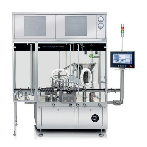 Incapsulatrice a moto intermittente - MAC series - Romaco Group - automatica / per bottiglie in vetro