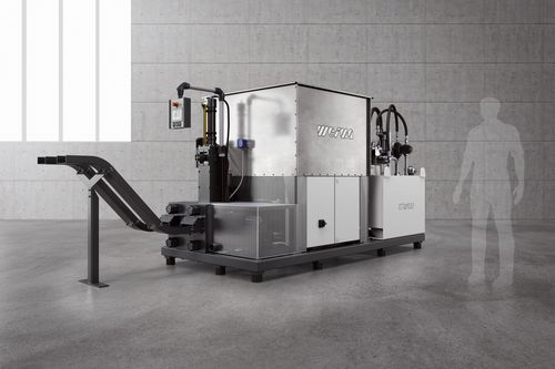 Bricchettatrice di trucioli metallici - TH 1500 - WEIMA Maschinenbau GmbH - per polveri di molatura / per trucioli di legno / per bricchetti rettangolari