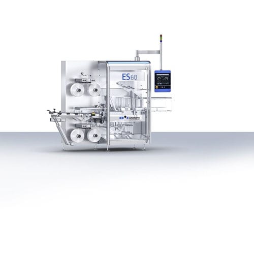 Macchina posa fascetta estensibile - ES 60 - Uhlmann Pac-Systeme GmbH & Co. KG - per l'industria farmaceutica / per cartoni