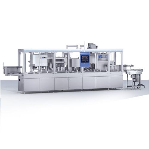 Riempitrice chiuditrice per bottiglie - IBC 150 - Uhlmann Pac-Systeme GmbH & Co. KG - per compresse / per prodotti farmaceutici / per capsule