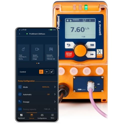 Applicazione mobile per pompa - DULCONNEX Blue - ProMinent Group - di regolazione / Androïd / iOS