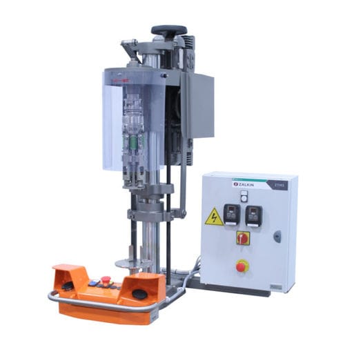 Tappatrice avvitatrice a pressione - TM3  - Zalkin - con sigillatura a rulli / screw-on / semiautomatica