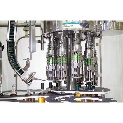 Torretta tappatrice con sigillatura a rulli - Zalkin - automatica / per bottiglie in vetro