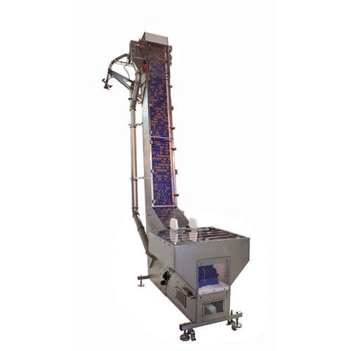 Tramoggia orientatrice - Zalkin - elevabile / per l'industria agroalimentare / per prodotti farmaceutici