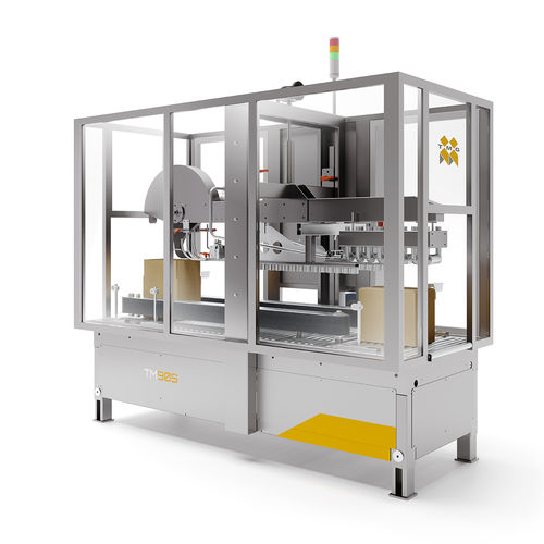 Sigillatrice di cartoni / casse a più lembi - TM90 - TMG Impianti S.p.a. - a colla termofusibile / completamente automatica