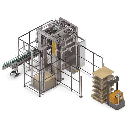 Depallettizzatore semiautomatico - VEGA60 - TMG Impianti S.p.a. - per insufflazione / di lattine per prodotti alimentari / per l'industria alimentare e delle bevande
