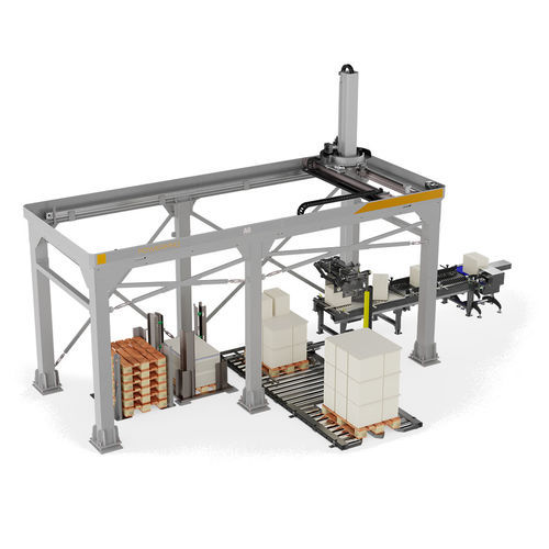 Pallettizzatore a portale - POWER PAQ - TMG Impianti S.p.a. - per vaschette / per cartoni / di serbatoi