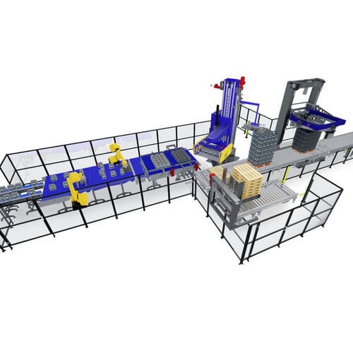 Pallettizzatore robotizzato - AUTOMA - TMG Impianti S.p.a. - per bottiglie / per bevande / automatico