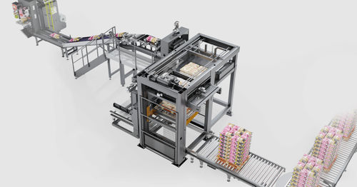 Pallettizzatore a strati - APM - TMG Impianti S.p.a. - per sacchi / per granuli / automatico