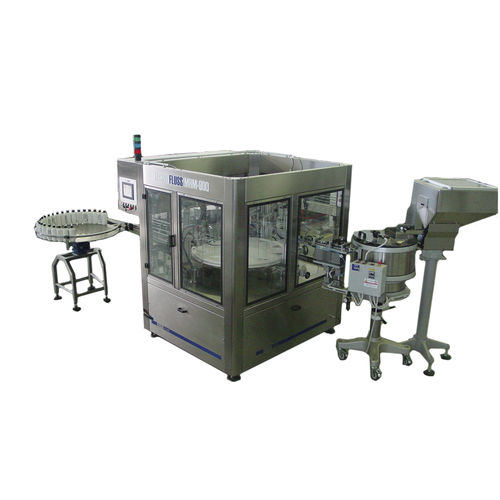 Riempitrice chiuditrice automatica - Monoblocchi riempimento e tappatura multiformato MRM 900 V3 - SEVEN FLUSS S.r.l.