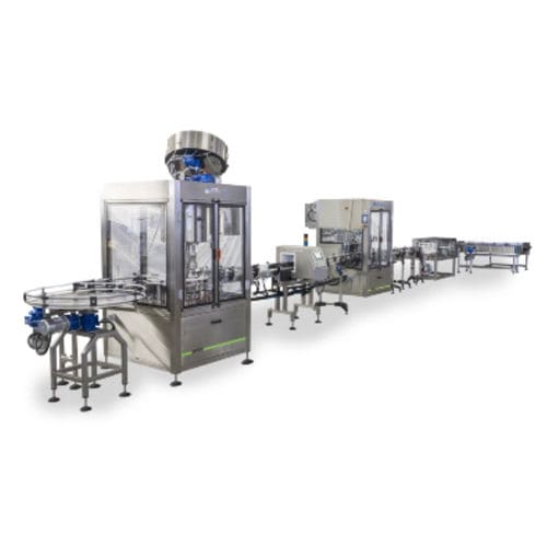 Riempitrice chiuditrice automatica - Linea Soffiatura, Riempimento, Controllo Peso e Tappatura - SEVEN FLUSS S.r.l. - per prodotti alimentari / ponderale