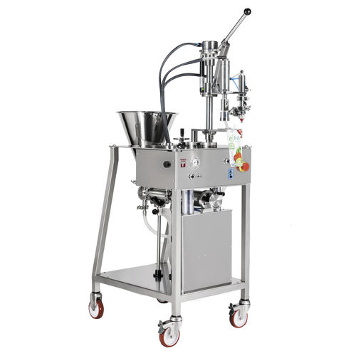 Riempitrice tappatrice semiautomatica - Tenco - per liquidi / per prodotti farmaceutici / per flaconi