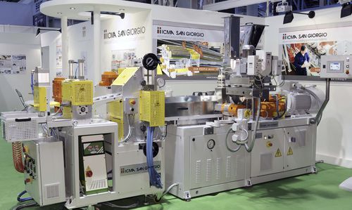 Linea di estrusione da laboratorio - ICMA San Giorgio - da compounding / per termoplastici