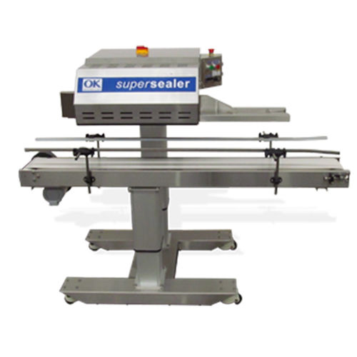 Sigillatrice rotativa - Supersealer SS2 - OK International - ad aria calda / semiautomatica / per sacchi
