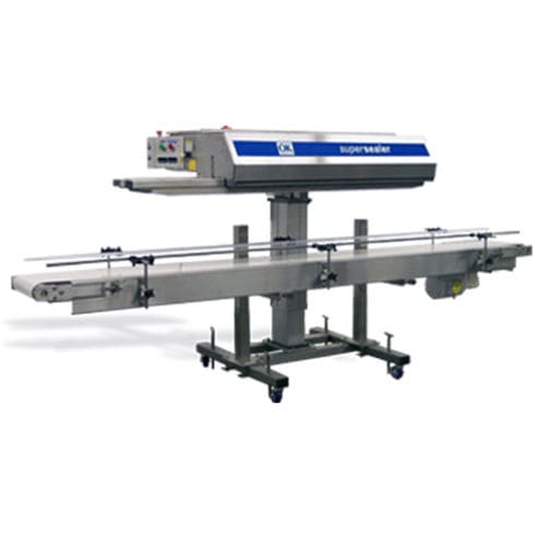 Sigillatrice rotativa - Supersealer SB40 - OK International - semiautomatica / per sacchi / per applicazioni pesanti