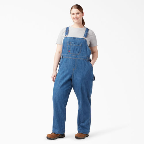 Tuta da lavoro con bretelle da lavoro - FBW206 - DICKIES - in hickory / in cotone / in denim