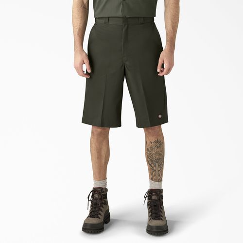 Pantalone corto da lavoro - DICKIES - per uomo / verde / bianco