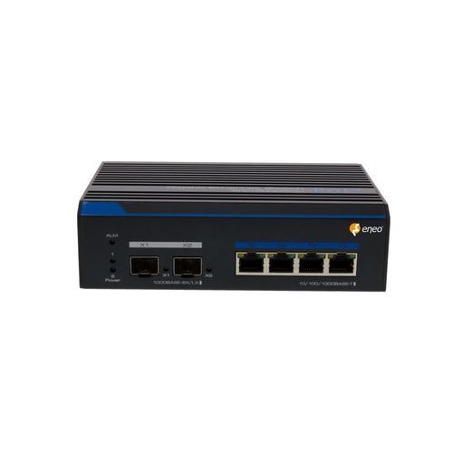 Switch Ethernet gestibile - IAM-5SG1004MMA - eneo - 4 porte / gigabit / per montaggio su guida DIN