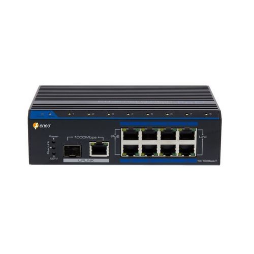 Switch Ethernet non gestibile - IAM-5SE1008MUB - eneo - 8 porte / gigabit / su guida DIN