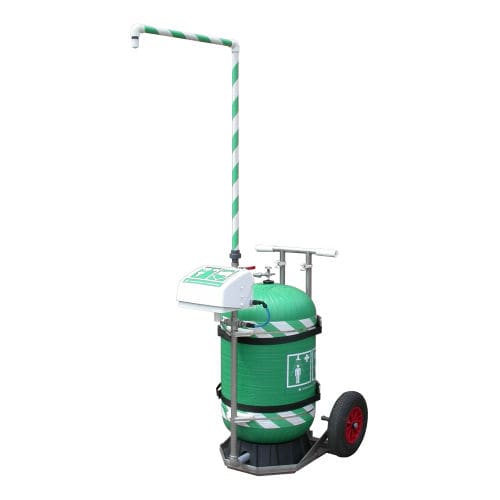 Doccia di sicurezza mobile - MBK 27 - Matcon B.V. - in plastica / da esterno / in acciaio inossidabile