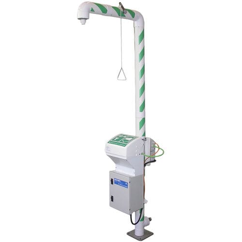 Doccia di sicurezza da terra - MB 250/50 + series - Matcon B.V. - con lavaocchi / con caldaia / da esterno