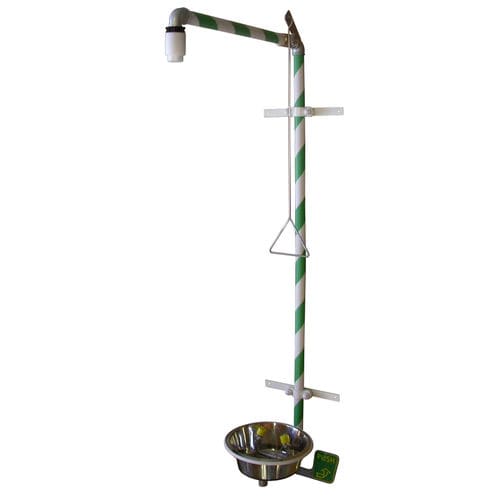 Doccia di sicurezza da parete - MB 150/30 W - Matcon B.V. - in plastica / con lavaocchi / da interno