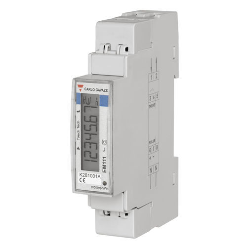 Contatore di energia elettrica monofase - EM111DINAV51XS1X - CARLO GAVAZZI - su guida DIN / Modbus