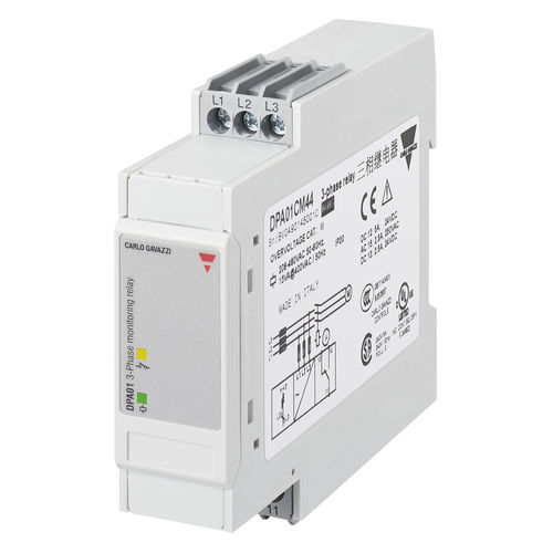 Relè di sorveglianza di tensione - DPA01CM69 - CARLO GAVAZZI - di frequenza / di fase / di assenza di fase