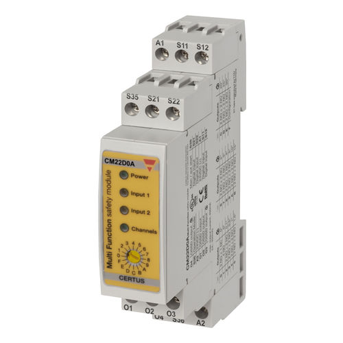 Monitor di sicurezza SIL - CM22D0A - CARLO GAVAZZI - su guida DIN