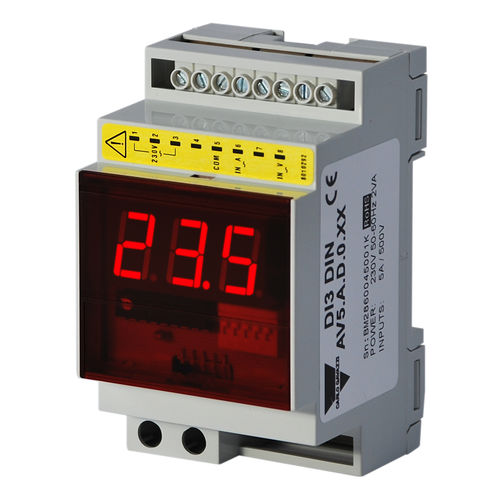 Indicatore di corrente AC - DI3DINAV1AA0XX - CARLO GAVAZZI - digitale / su guida DIN / compatto