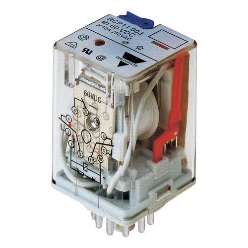 Relè elettromeccanico AC - RCP11003110VDC - CARLO GAVAZZI - 3NA/NC / compatto / a presa