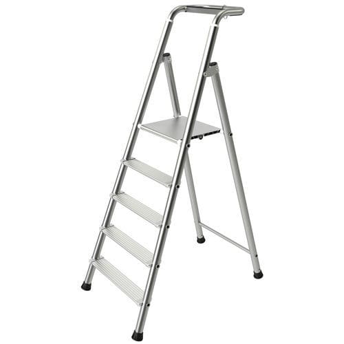 Scaletta su piedistallo - PROBAT - TUBESCA - in alluminio / 4 gradini / 5 gradini