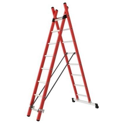 Scala da appoggio in acciaio - 2-SECTION - TUBESCA - multifunzione