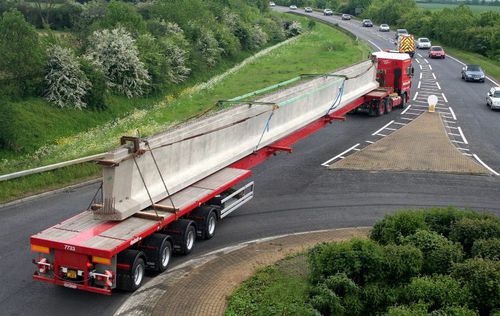 Semirimorchio a pianale - OVB - NOOTEBOOM - per carichi lunghi / a 6 assi / trainato